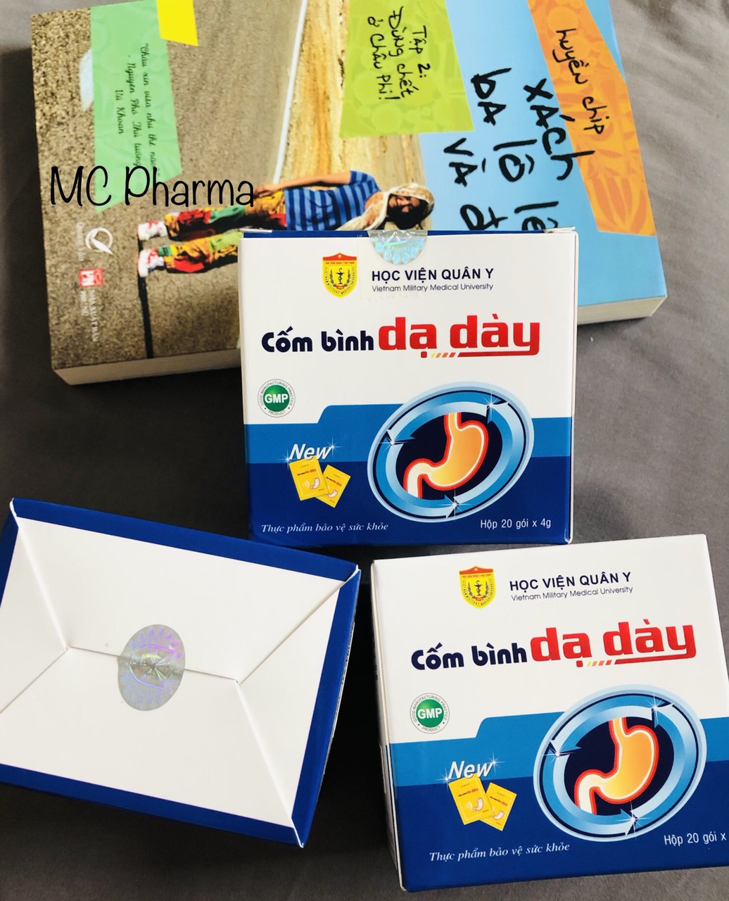 {Chính Hãng} Combo 10 hộp Cốm bình dạ dày Học viện quân y {Hỗ trợ làm giảm triệu chứng đau dạ dày, ợ chua}