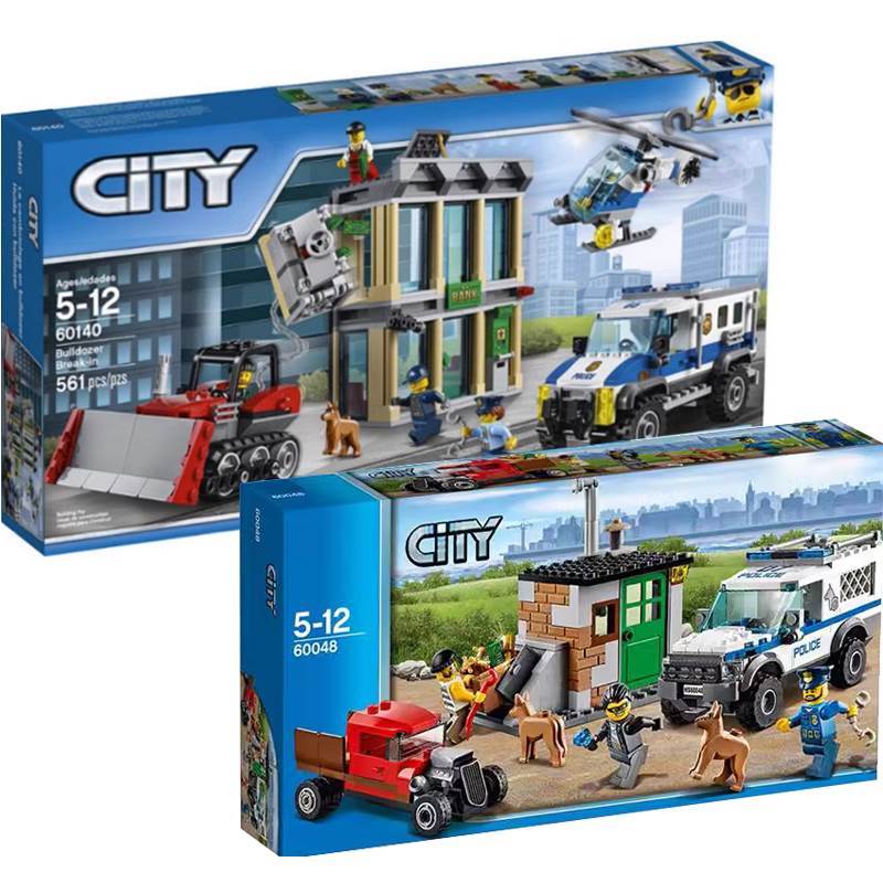 LEGO City police catch bad guys 60140 bulldozers rob banks