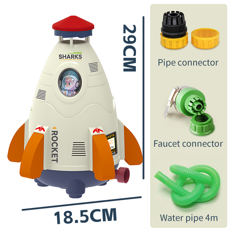 Toysmars vòi phun nước ngoài trời đồ chơi bay phản lực tên lửa vòi phun nước quay Kid của bắn tung tóe đồ chơi đồ chơi dưới nước cho trẻ em trẻ mới biết đi nam nữ giáng sinh Quà Tặng