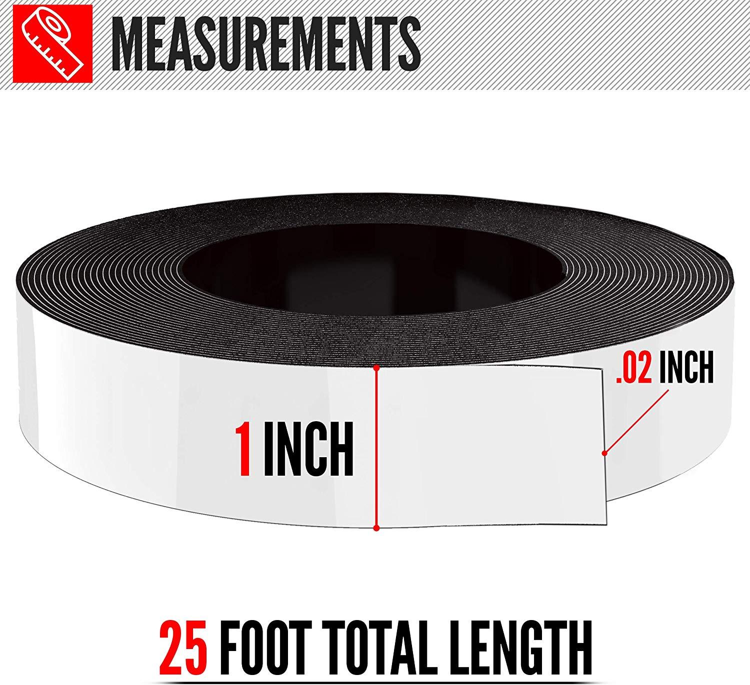 Dry Erase Magnetic Strips 1 Inch X 25 Feet With Markers Reusable Dry Erase Magnetic Strips 1 Inch X 25