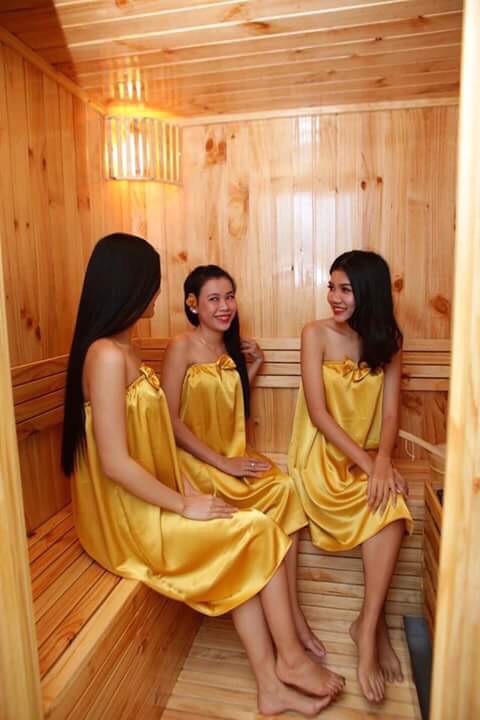 Váy quây spa lụa cao cấp, mát nhiều màu chất vải dày dặn