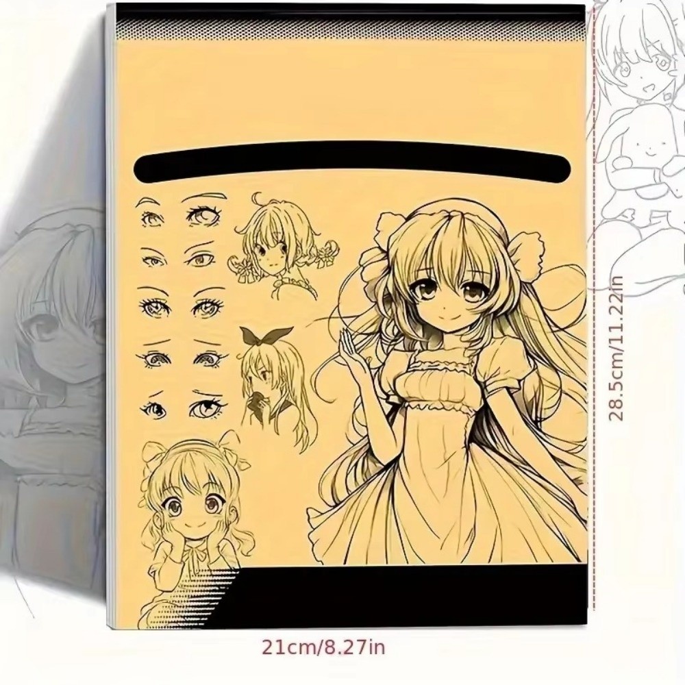 New 48 Pages Line Art Draw Book Anime Hand-Drawn Outlines Hand Drawn ...