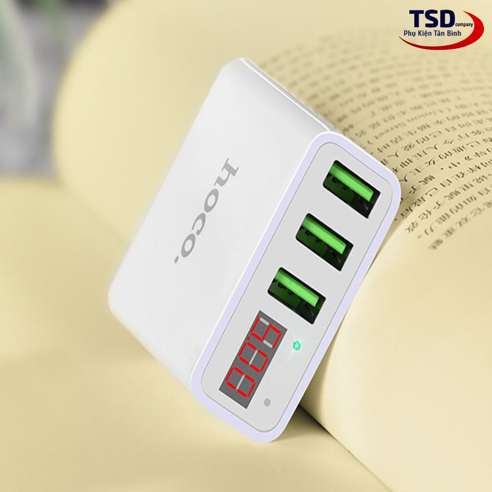 Củ Sạc Đa Năng 3 Cổng USB Hoco C15 Chính Hãng