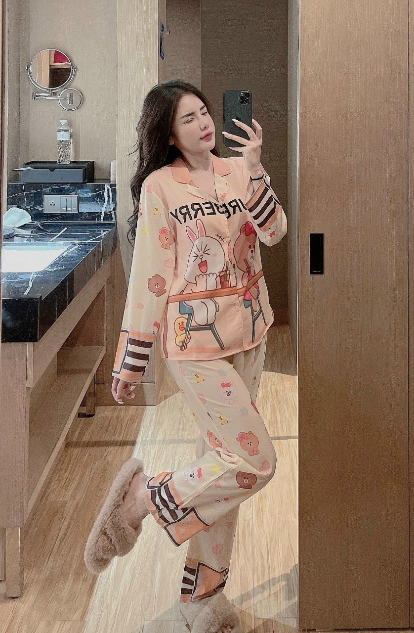 ĐỒ BỘ PIJAMA LỤA MANGO CAO CẤP PROM 40-60ký