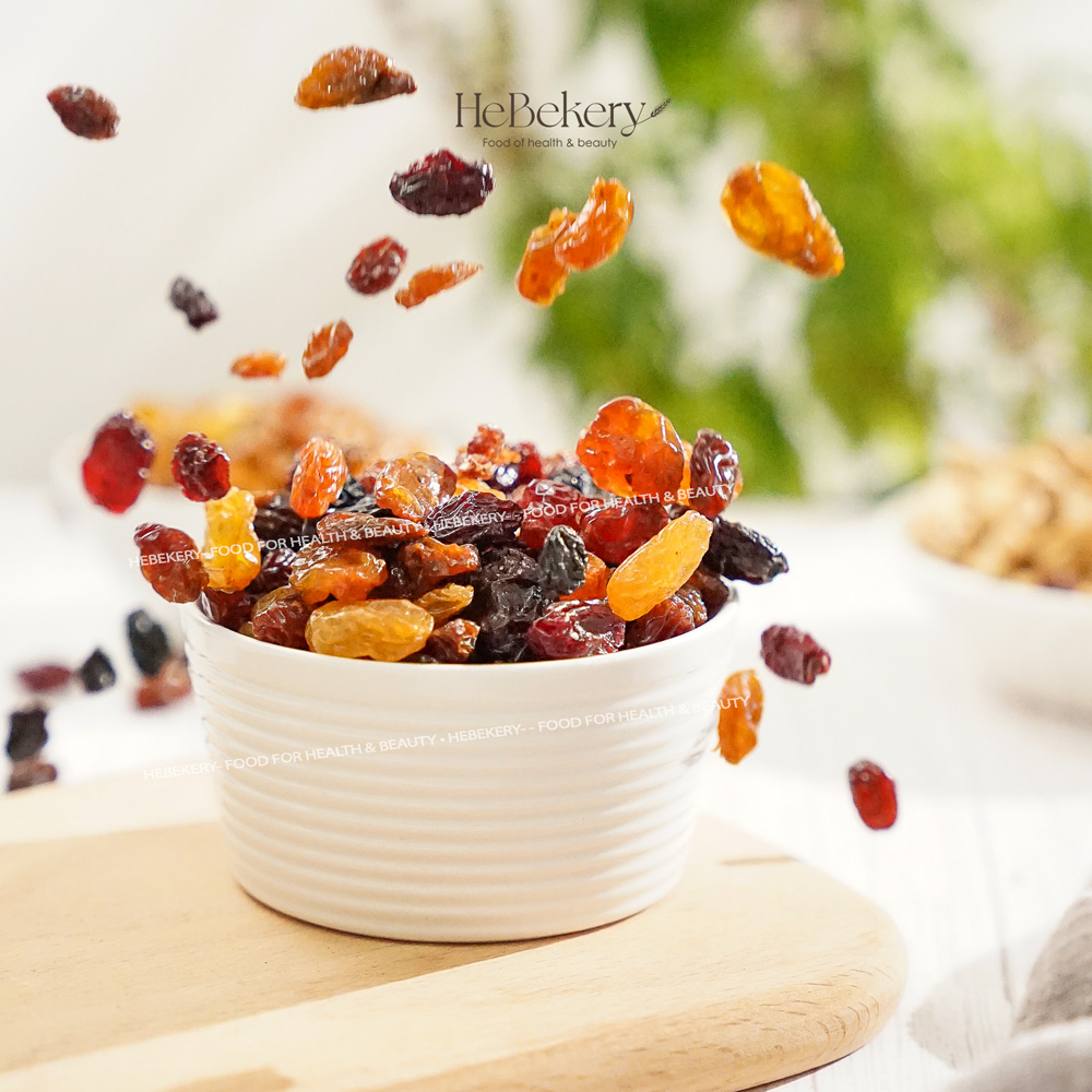 Nho Sấy Nhập Khẩu Chi Lê Mixed 3 Màu Không Hạt 𝐇𝐄𝐁𝐄𝐊𝐄𝐑𝐘 𝐛𝐲 𝐇𝐄𝐁𝐄