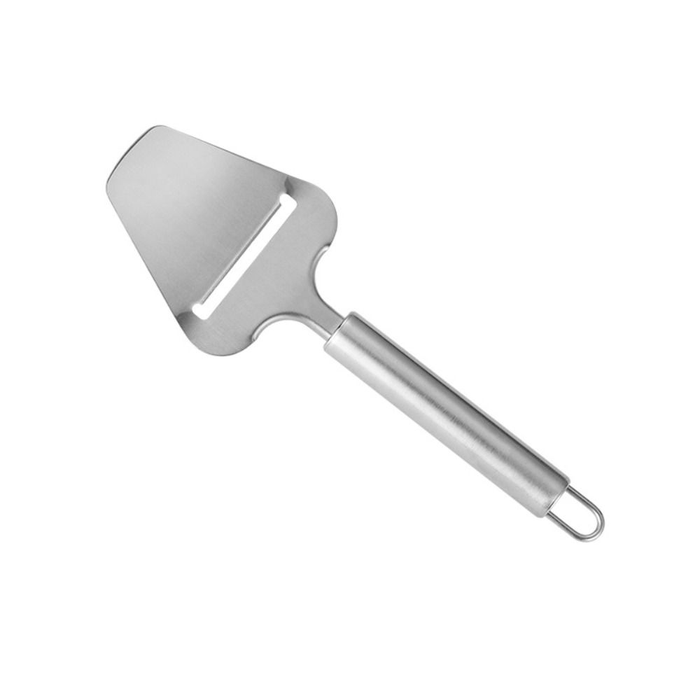 CASSIEA Handheld Stainless Steel Cheese Slicer Hangable Anti-scald Handle Cheese Plane Multi-Function Shovel Shape Cheese Peeler Butter