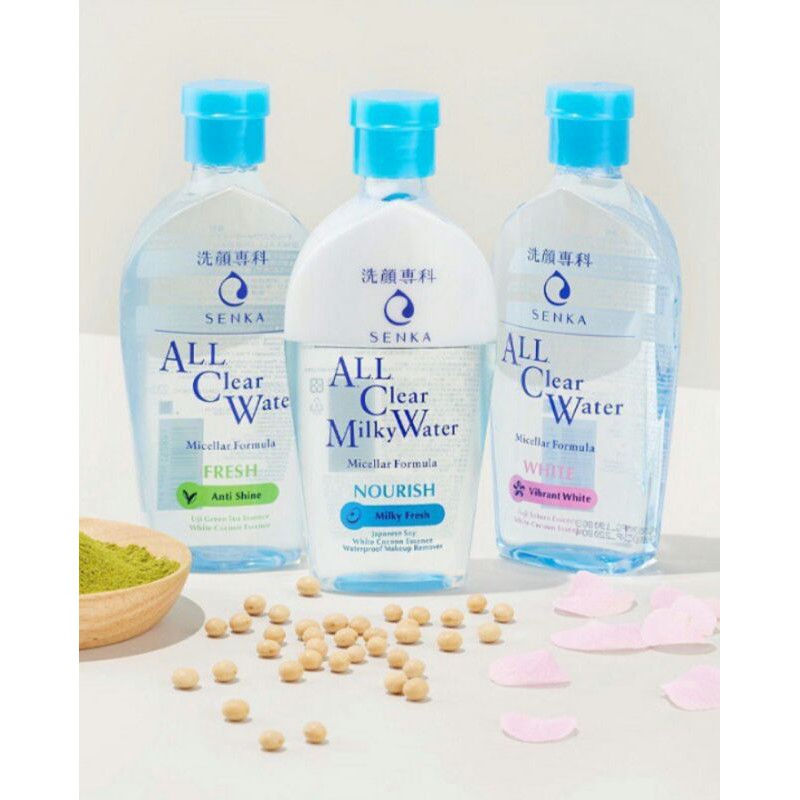Tẩy Trang Dưỡng Trắng Senka Không Cồn (230ml)