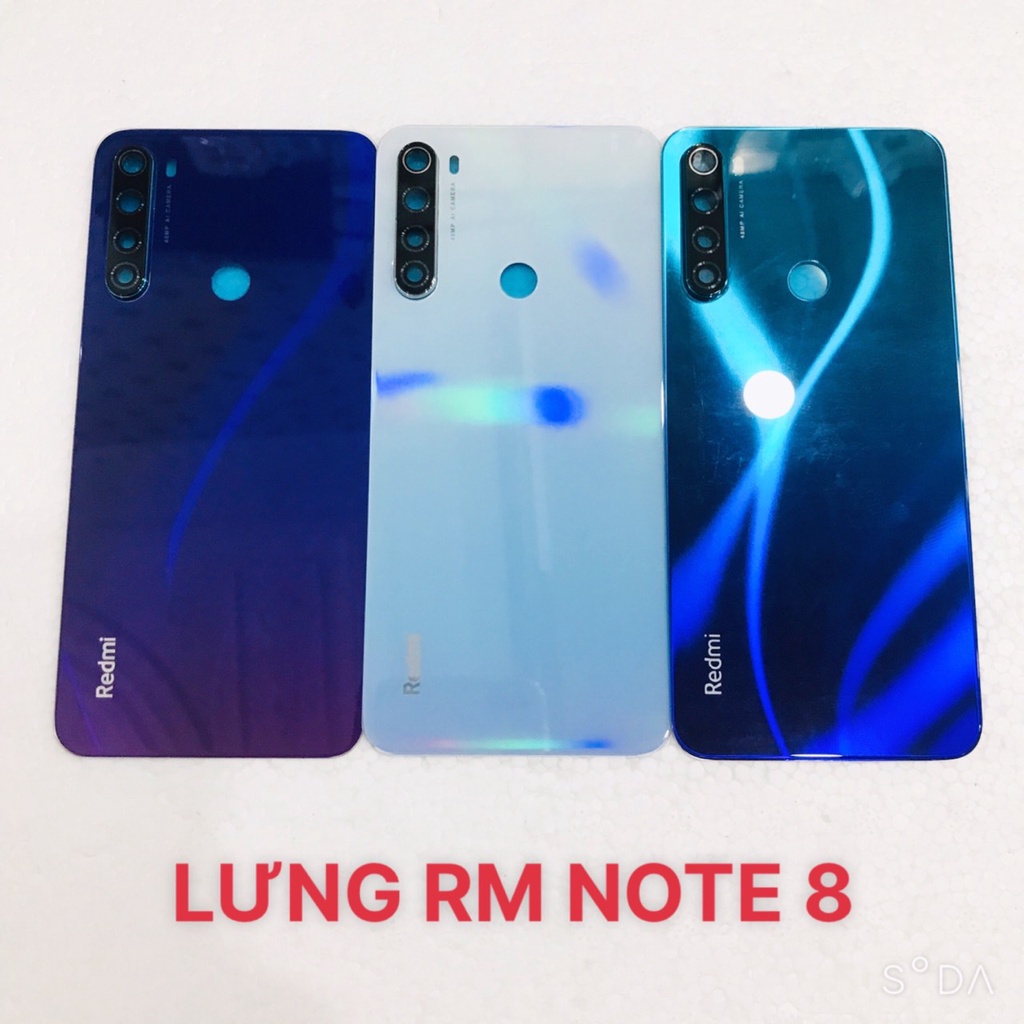 Lưng xiaomi redmi note 8 lens - vỏ xiaomi r note 8 có kính camera - nắp pin redmi note 8 - nắp pin