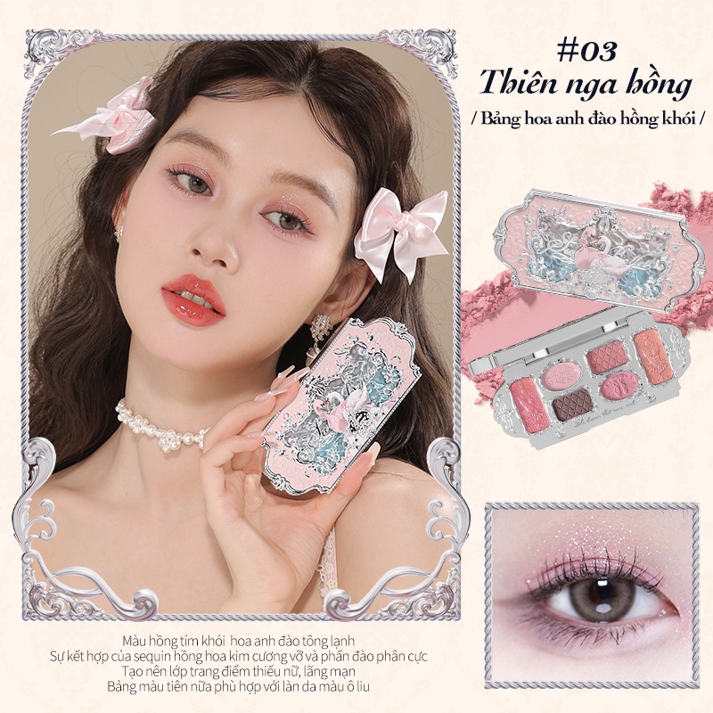 (Có sẵn) Bảng Phấn Mắt Swan Ballet Flower Knows