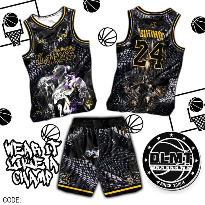 🔥🇺🇸MEN'S M LOS Angeles Lakers Kobe Bryant Black Mamba Jersey #8