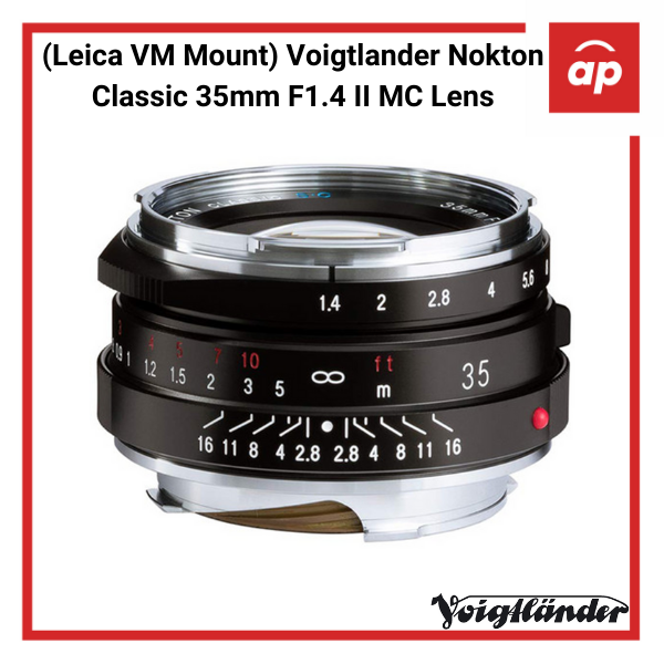 Leica VM Mount) Voigtlander Nokton Classic 35mm F1.4 II MC Lens | Lazada  Singapore