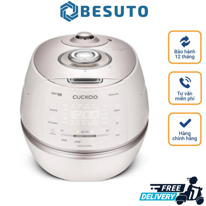 Cuckoo crp-chp1010fw ih pressure rice cooker 10cups white collection 220v