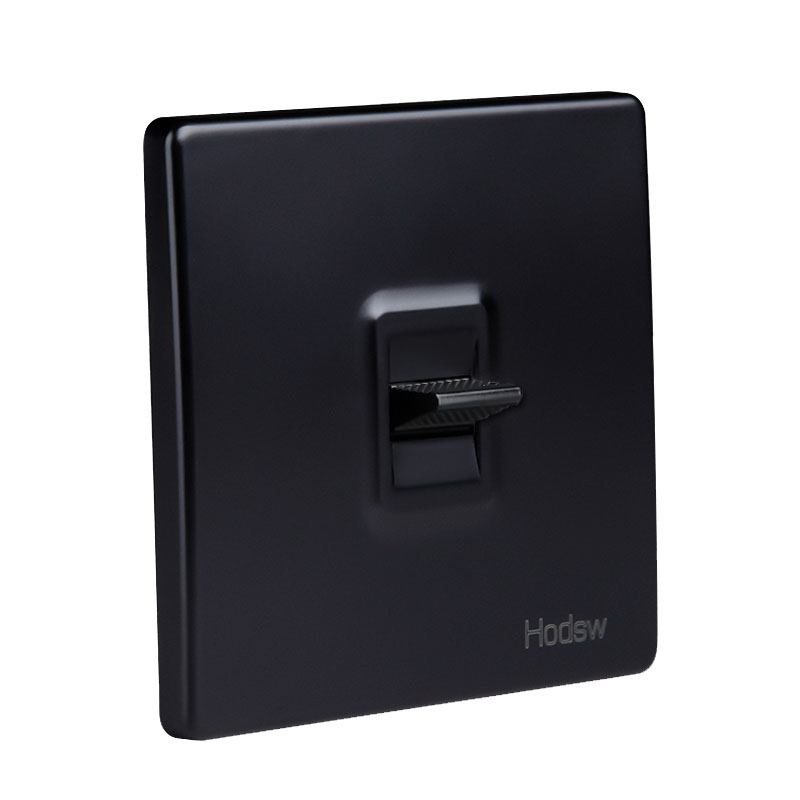 【TopazTrove】High Quality 86 Retro Black Lever Wall Lamp Toggle Switch 1-4 Gang Single Dual Control 2 Way Light Switch 10A220V