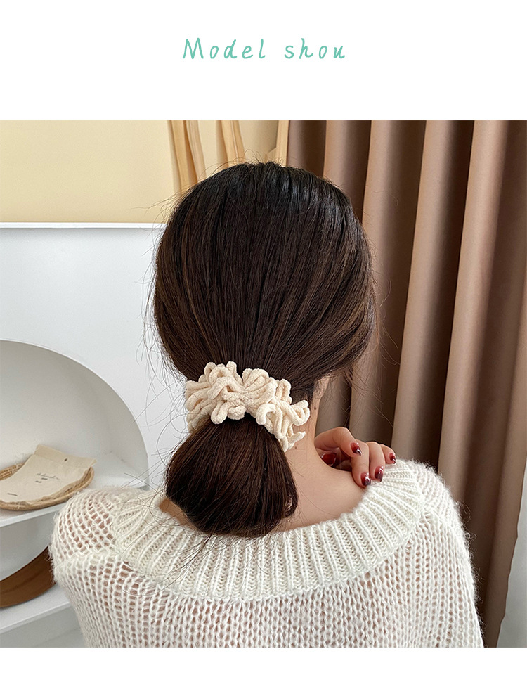 Dây buộc tóc scrunchies phong cách hàn quốc, dây chun cột tóc