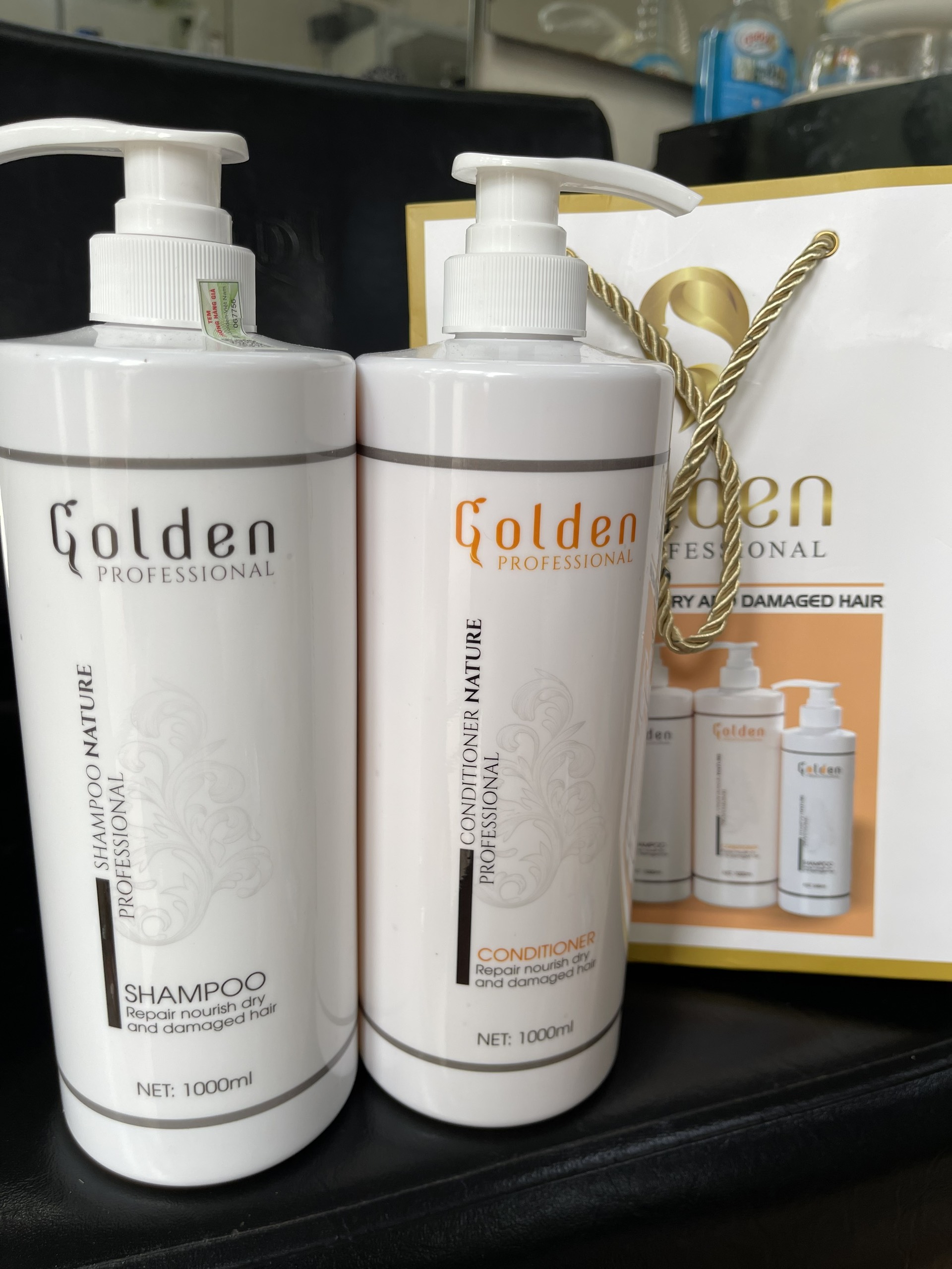 Cặp dầu gội xả siêu mượt Golden