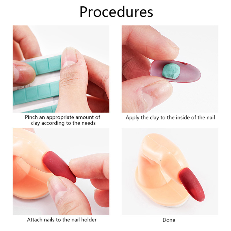 Nail Stand Sticky Adhesive Non-Toxic Plasticine Clay Fix Glue Nail Art Tool