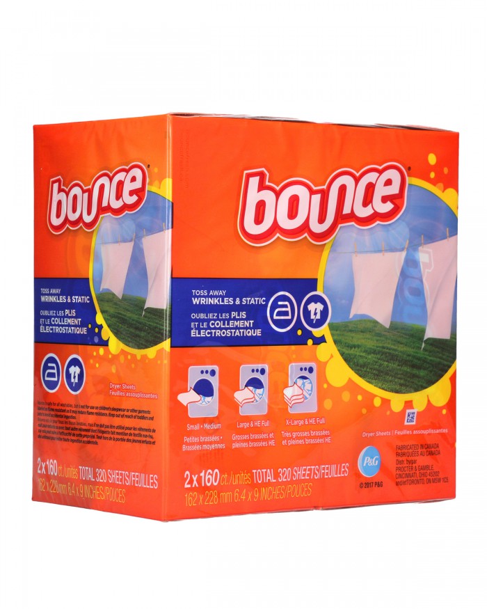 Giấy thơm quần áo Bounce Fabric Softener Dryer Sheets 160 Count