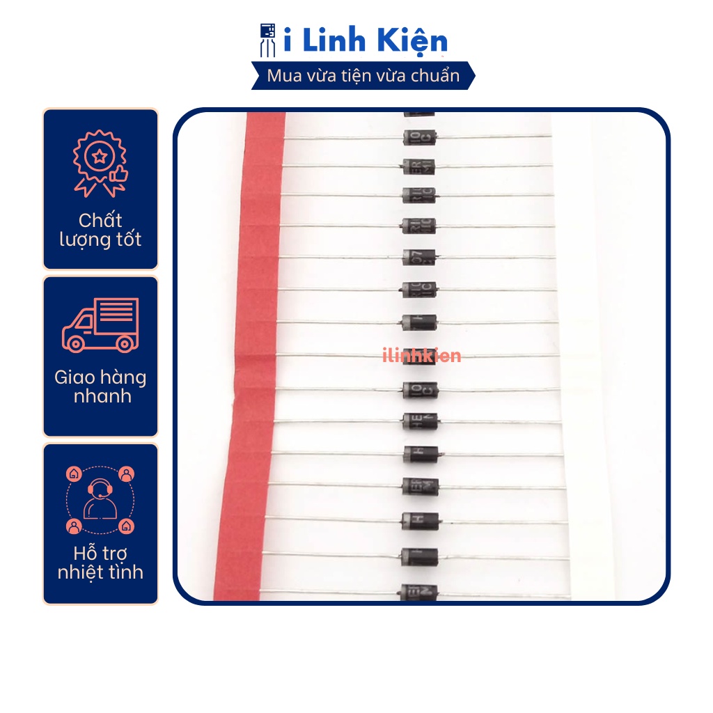 HER107 Diode xung 1A 1000V loại tốt (10 chiếc)