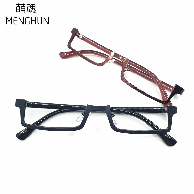 【Bestseller Alert】 Japanese Korean Style Glasses Kamishiro Rize/nishio Nishiki Glasses Half Frame Reverse Frame Glasses Tokyo Ghoul Cosplay.