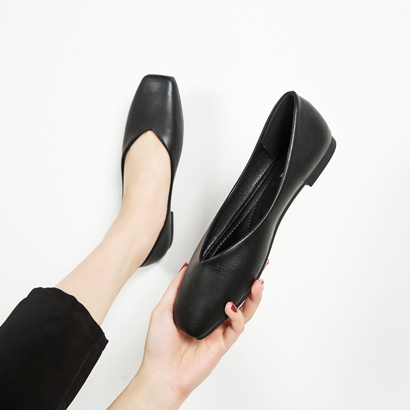 womens all black comfortable work shoes