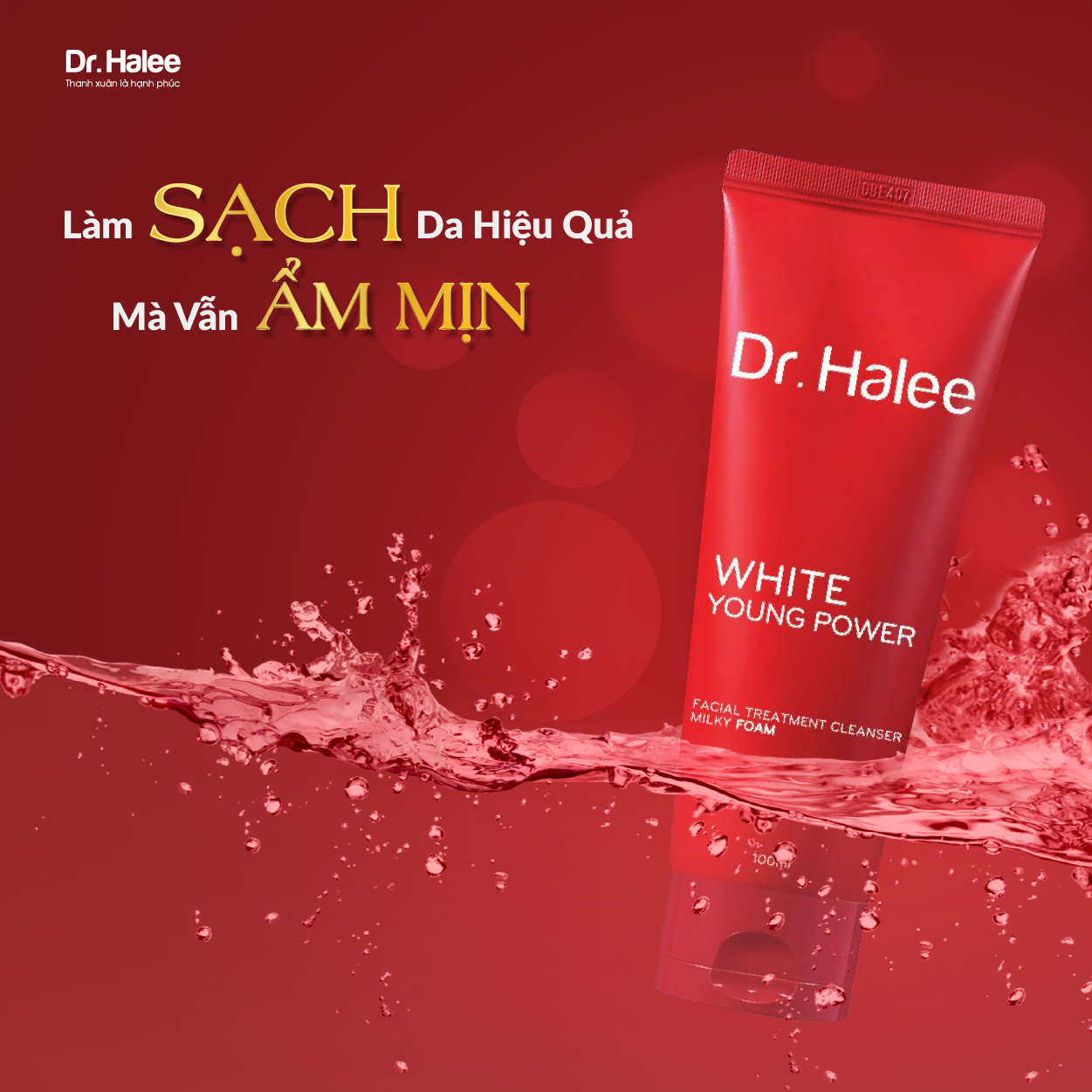 COMBO SỮA RỬA MẶT TẨY TẾ BÀO CHẾT LỰU DR.HALLE