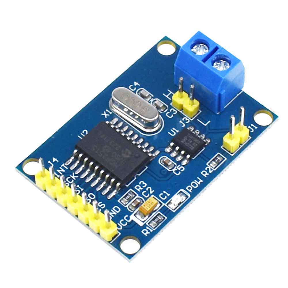 Mcp2515 can bus module tja1050 receiver spi for 51 mcu arm controller
