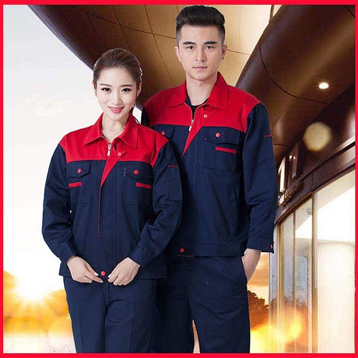 ĐỒNG PHỤC , TRANG PHỤC BẢO HỘ LAO ĐỘNG , QUẦN ÁO BẢO HỘ LAO ĐỘNG , PHỐI MÀU TÍM THAN PHỐI ĐỎ