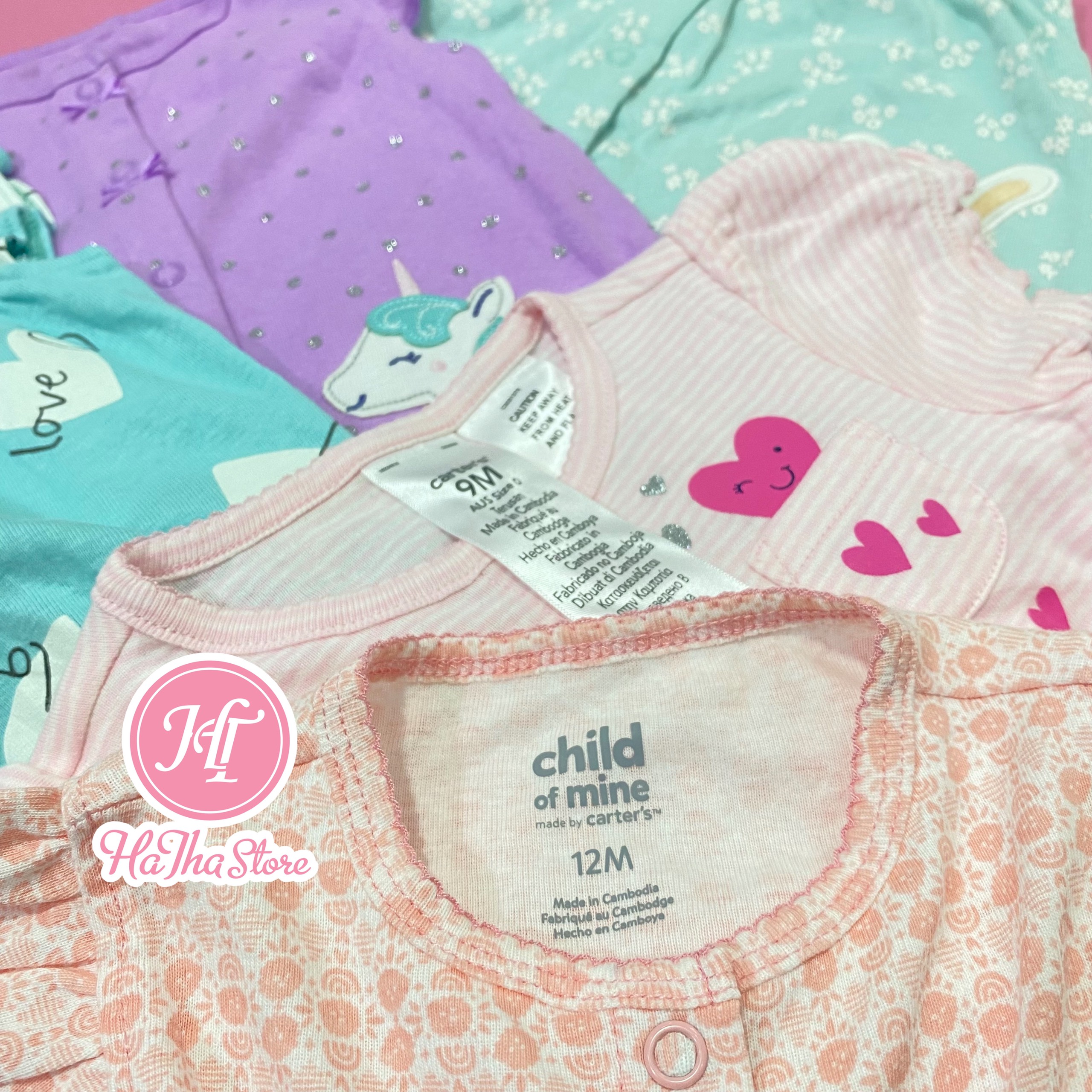 Body đùi C4RT£R cho bé gái (3-13kg)