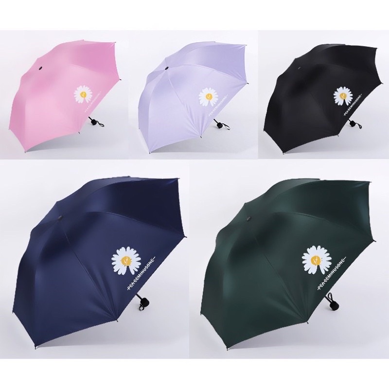 Ô Gấp Gọn Hình Hoa Cúc, Ô Gấp 2 Lớp, Nhỏ Gọn, Tiện Lợi
