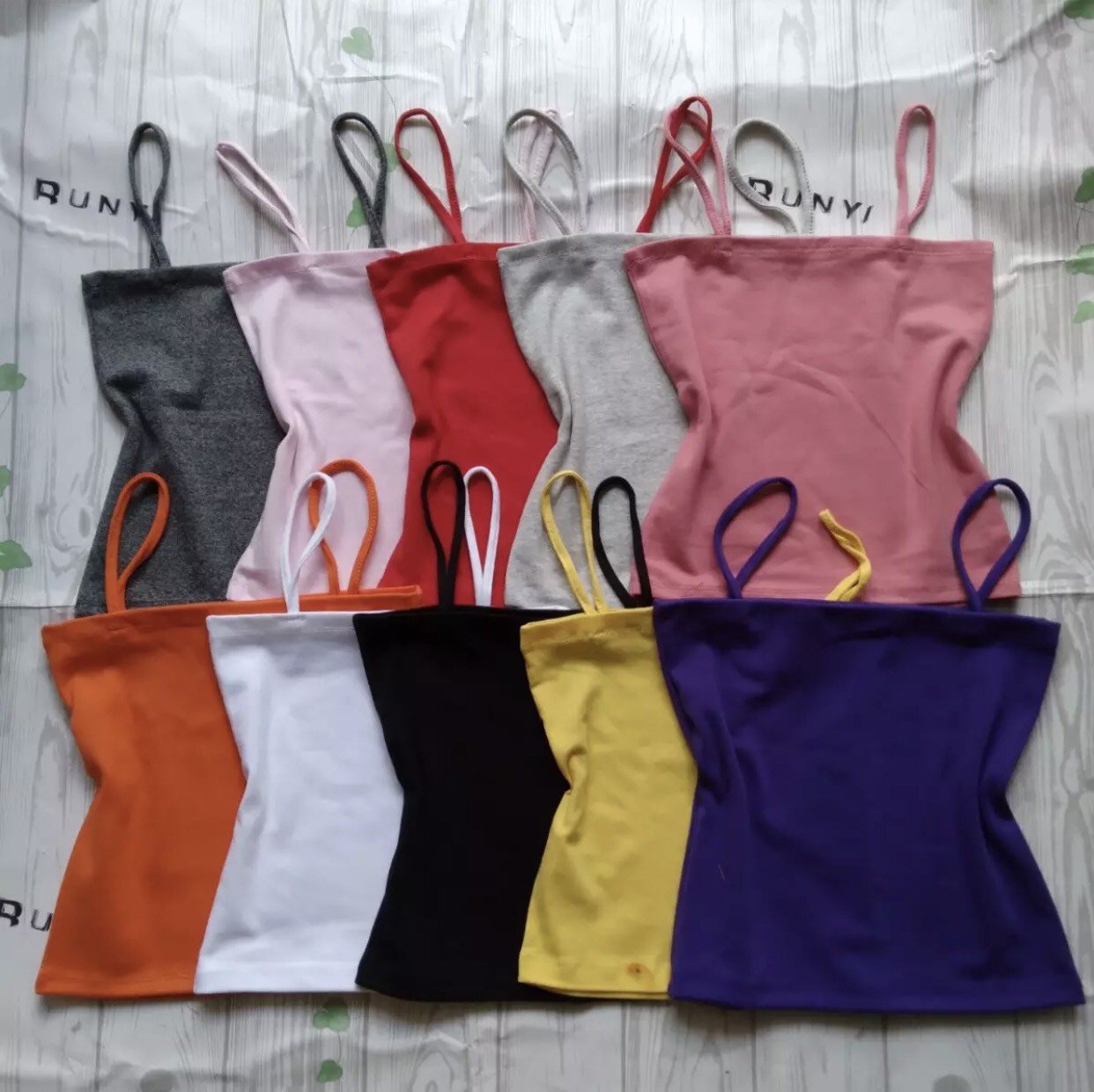 Áo 2 dây croptop, áo hai dây sợi bún