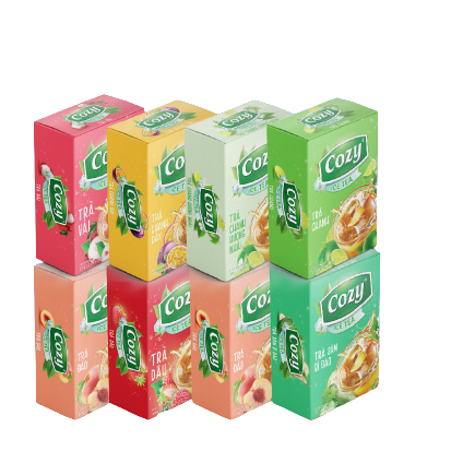Trà Hoa Qủa COZY ICE TEA Hòa Tan Đủ Vị ( Hộp 16 gói x 15gr)