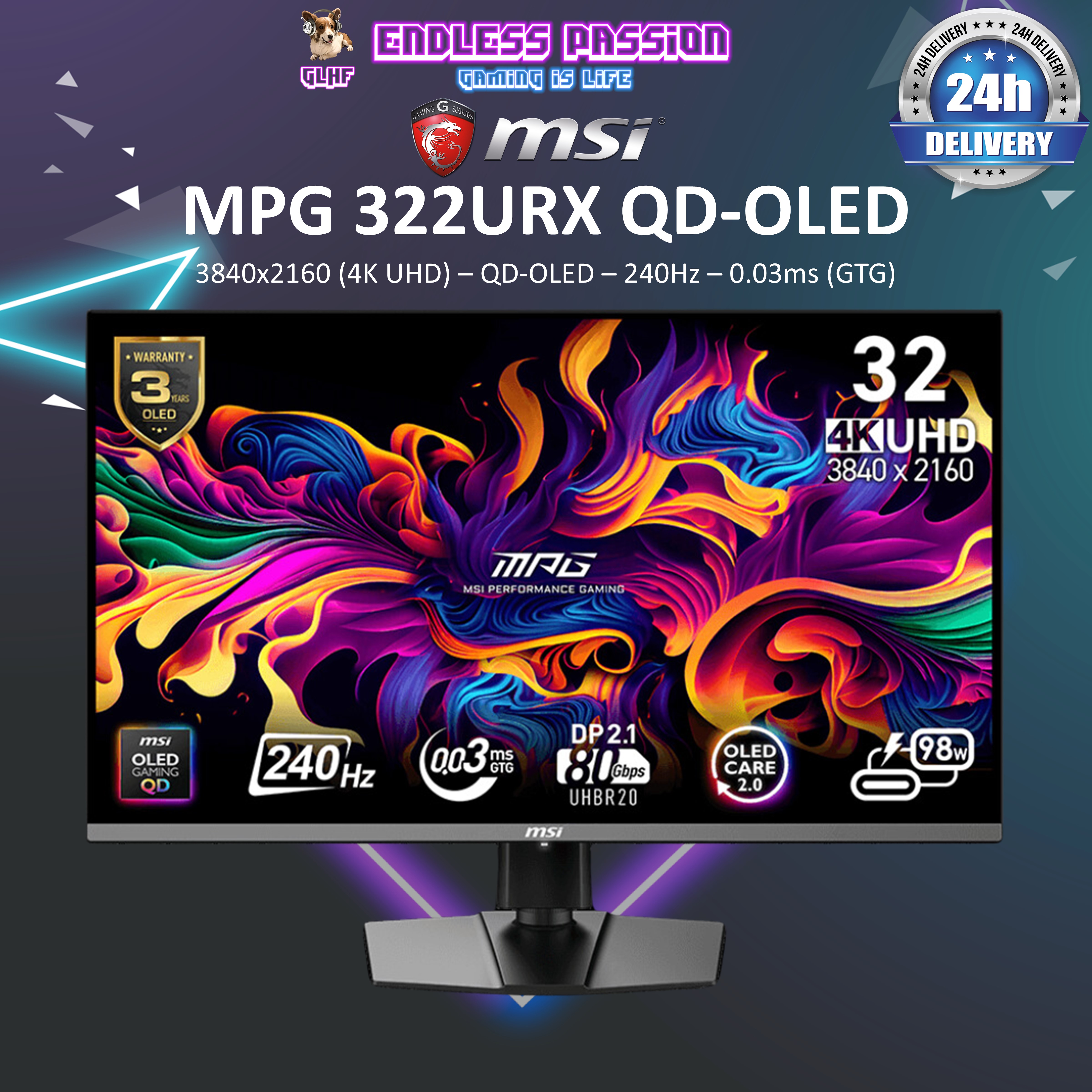 マユライズ MSI MPG 322URX QD-OLED 32