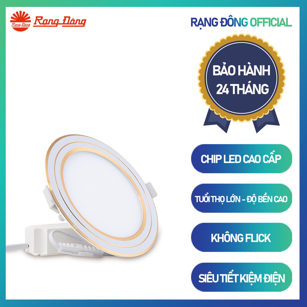 Đèn led panel tròn đổi màu 135/12w rạng đông