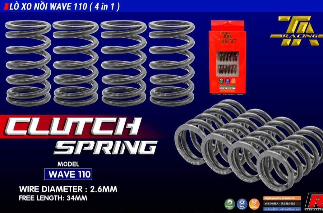 bộ 4 Lò xo nòi TA racing 2.6mm wave-dream