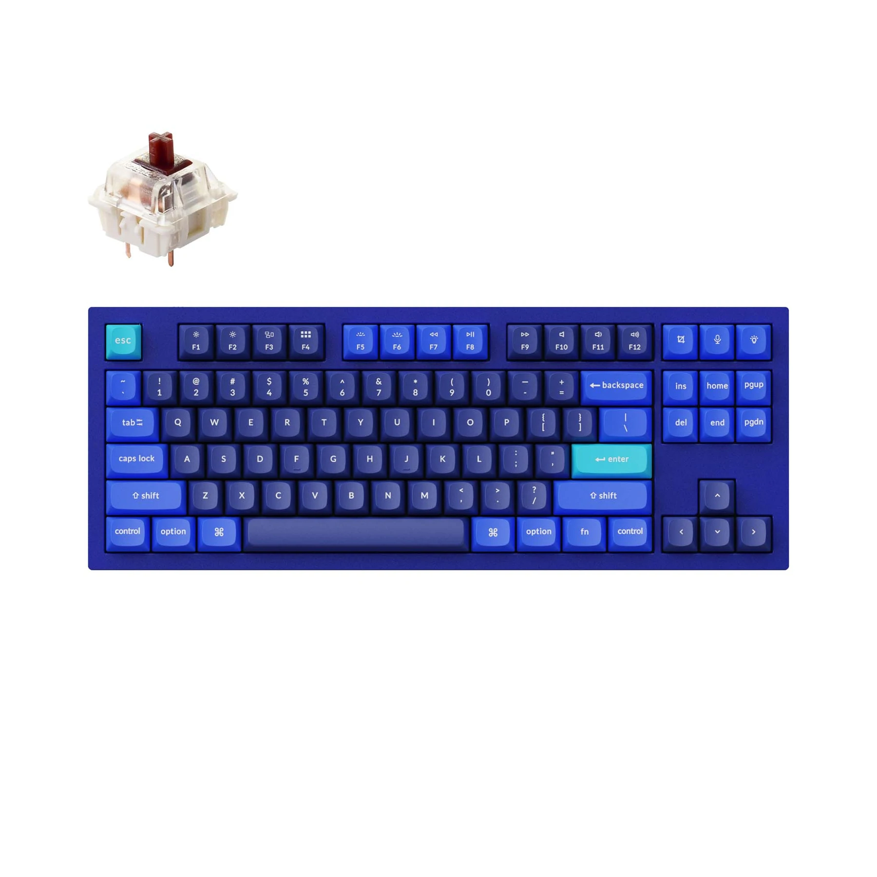 Keychron Q3 QMK/VIA Custom Mechanical Keyboard CNC Aluminum Body Hot-Swappable RGB Backlight PBT Keycaps macOS/Windows