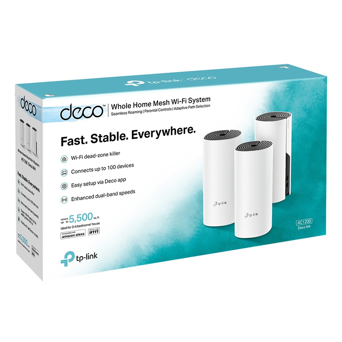 Hệ Thống Wifi Mesh TP-Link Deco M4 (1 - 2 - 3 Pack) Chuẩn AC 1200Mbps - TRANGIATELECOM