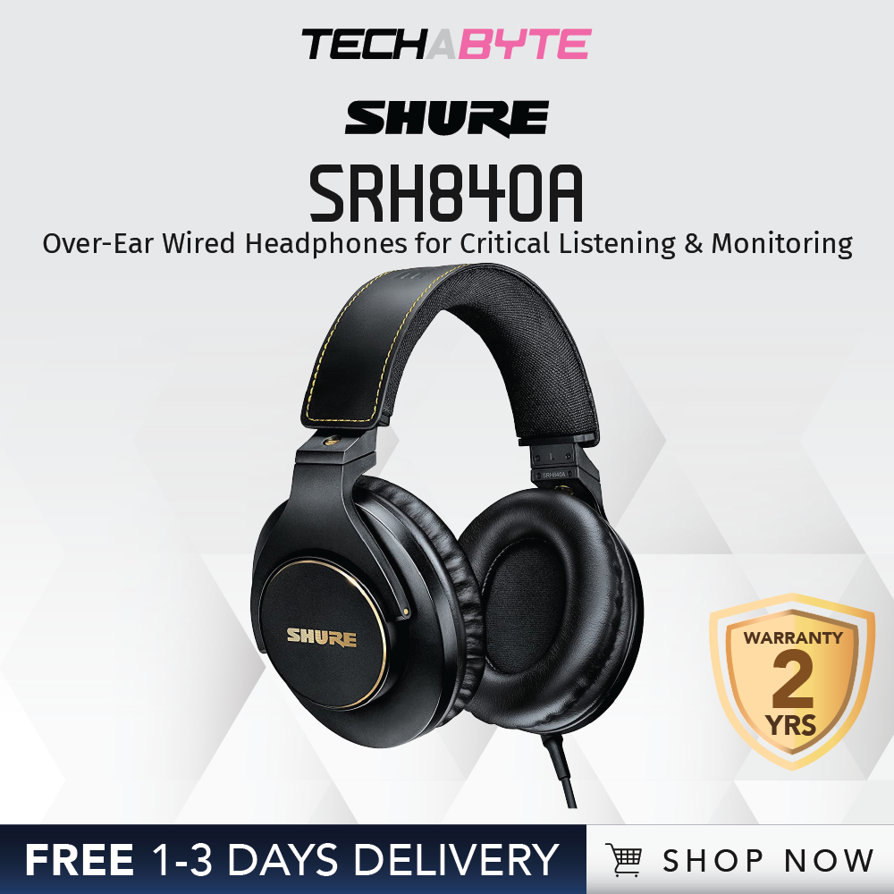 Shure SRH840A | Professional Monitoring Headphones | Lazada Singapore