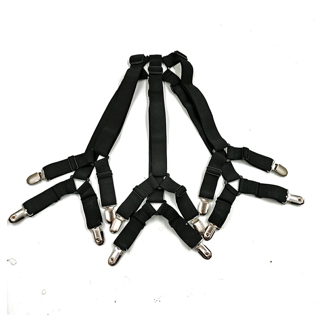 Adjustable bed sheet clamp hanging buckle strap heavy duty 6 triangle rope clamp
