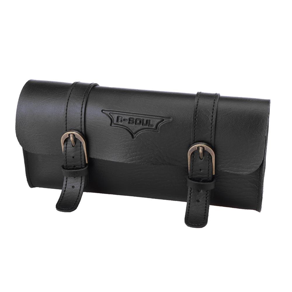 Retro Bicycle Tail Bag PU Leather Cycling Bag Bike Saddle Bag Tail