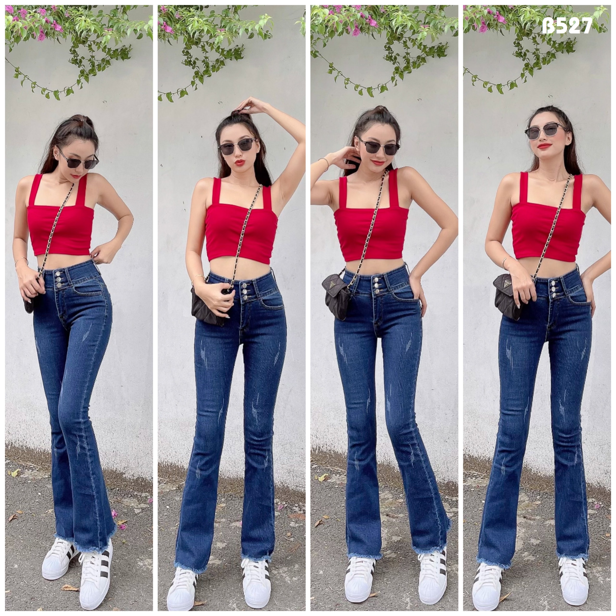 Quần tây nữ 2 nút phối ren ngọc sườn chất lụa thun co giãn QT787