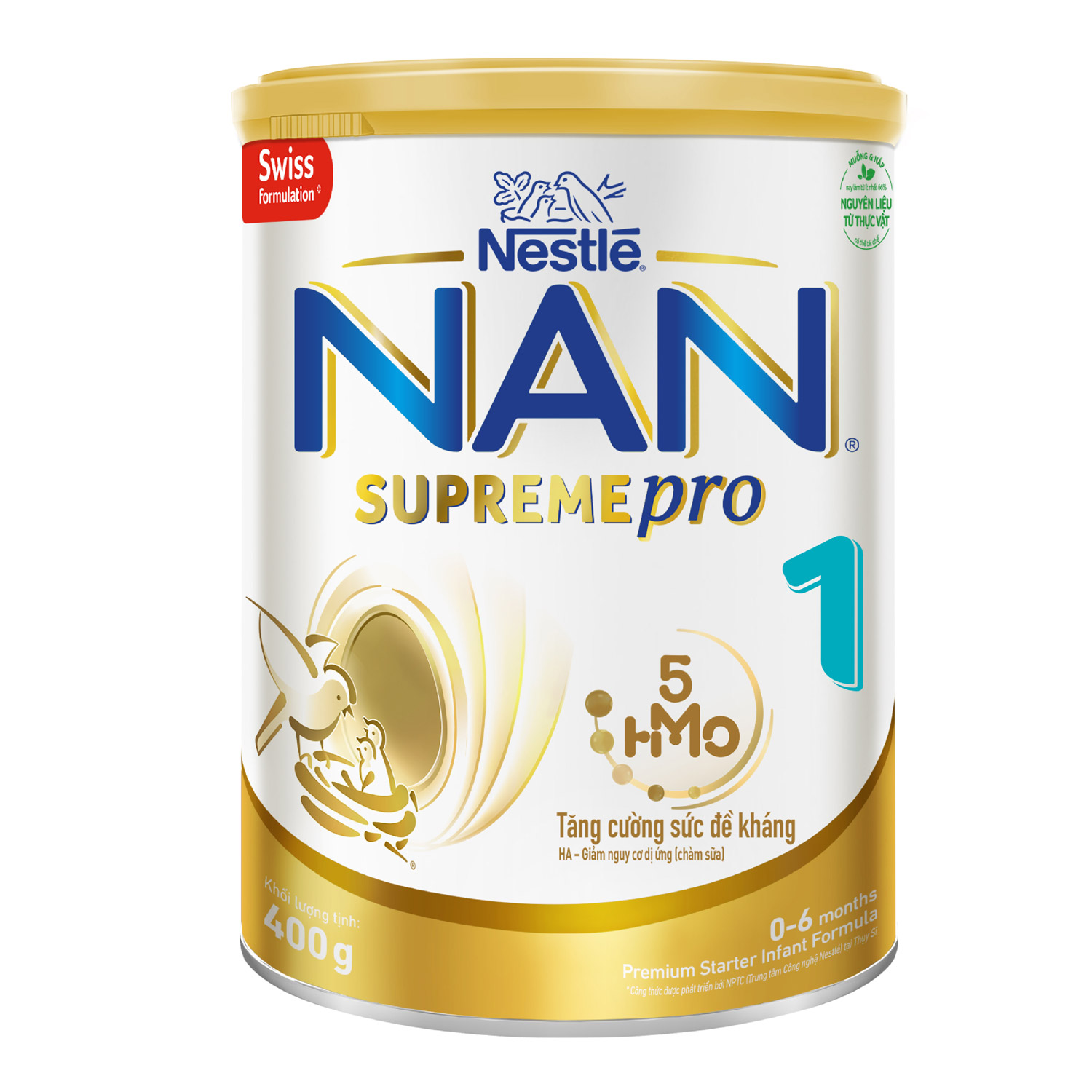 Sữa bột Nan Supreme 1 5HMO 400g Mới
