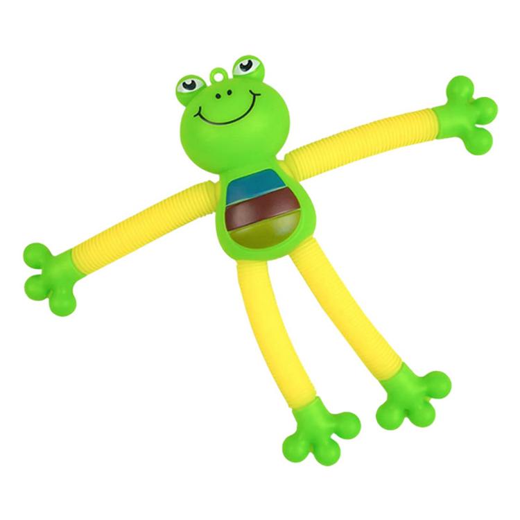 Pop Tube Cartoon Pop Tubes Sensory Toy Light Up Fidget Tubes Frog Cartoon Suction Cup ...