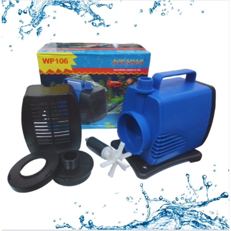 AQUAMAN WP 106 Pompa kolam aquarium air mancur Submersible Pump