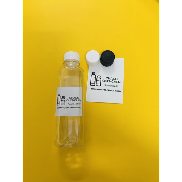 Combo 50 chai nhựa tròn- vuông size 200ml 250ml 330ml