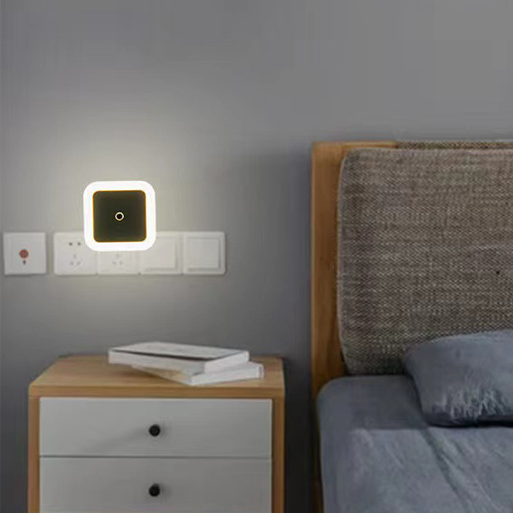 Led light plug-in induction bedroom bedside night light