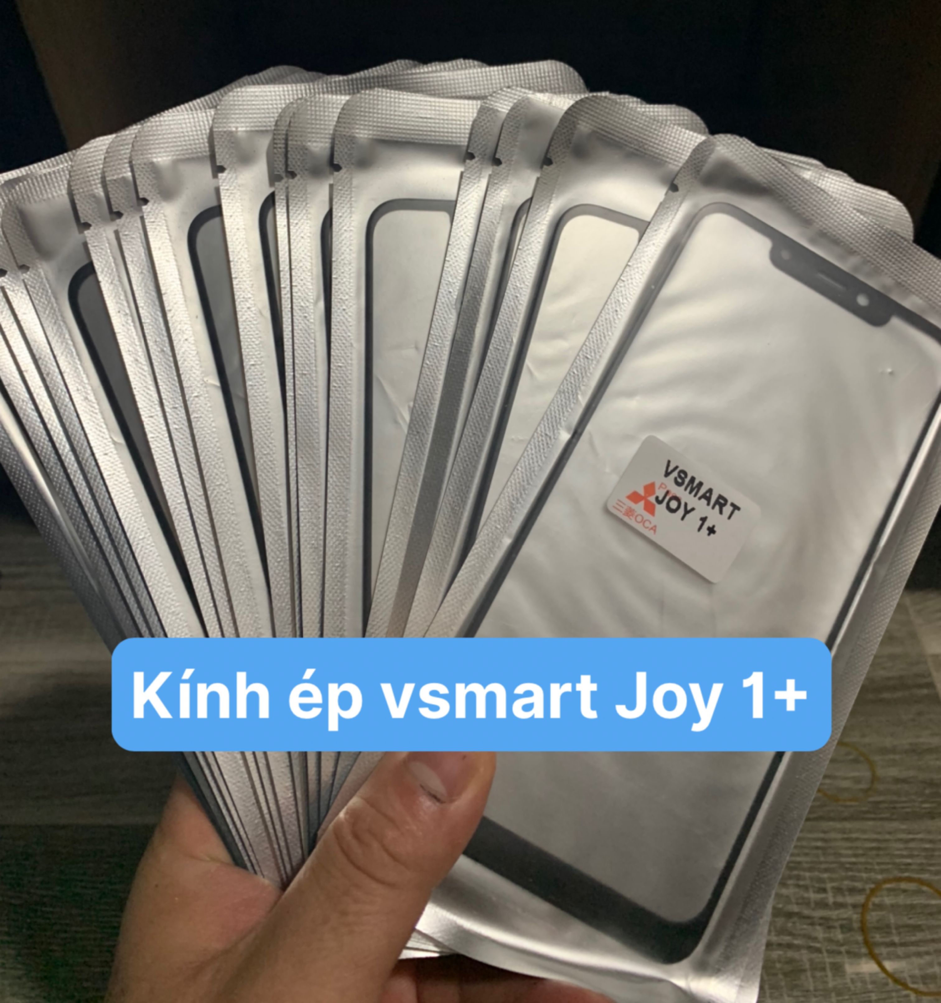 Kính ép liền keo điện thoại Vsmart Joy 1 plus