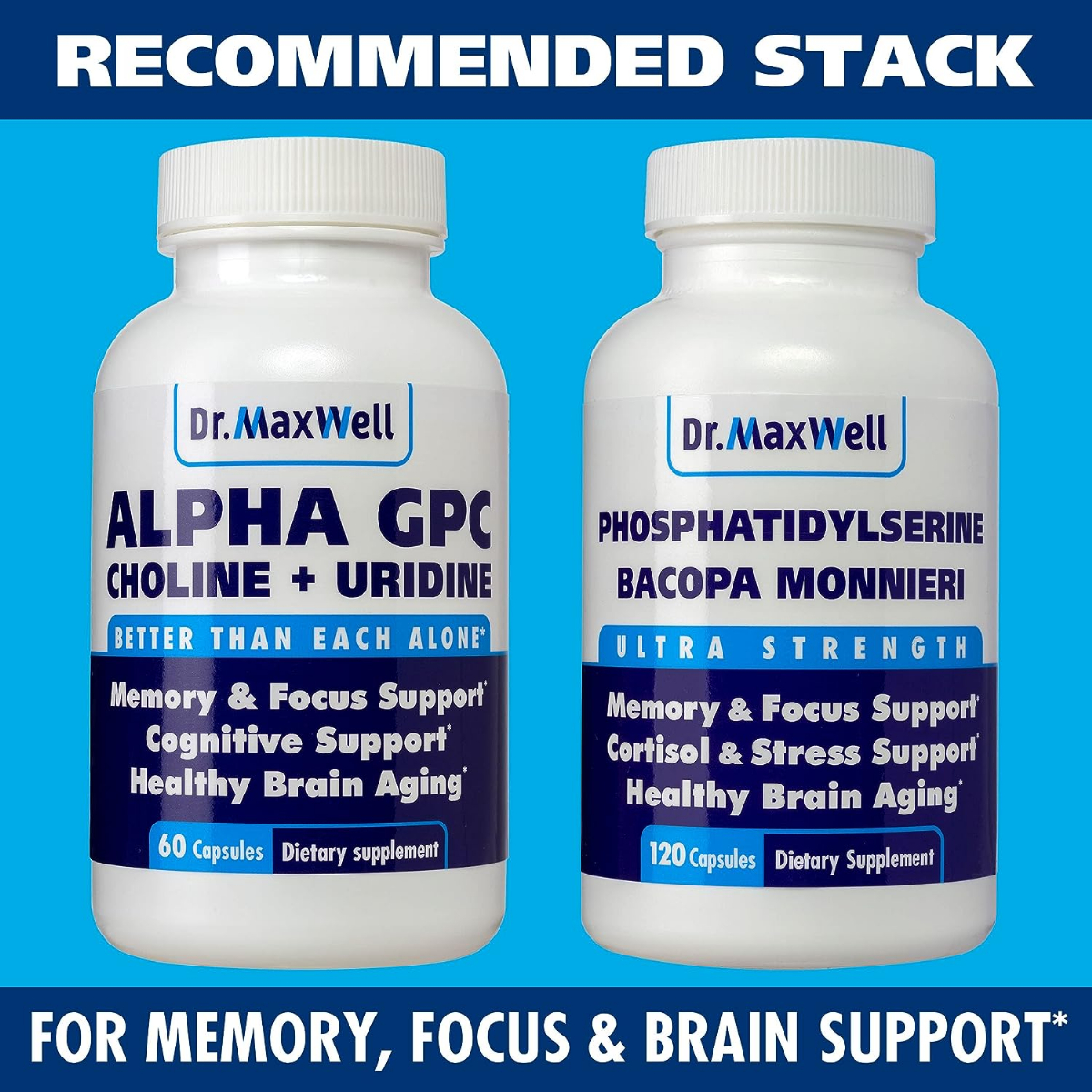 Alpha GPC Choline 600mg with Uridine Supplement 2 in 1 – X Gold Health