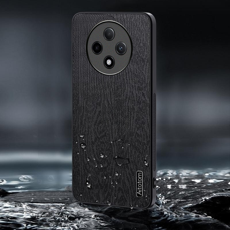 For OPPO F27 Pro / F27 Pro+ Case Wood Texture Canvas Hrad Shockproof For OPPO F27 Pro Plus Back cover Phone Cases.