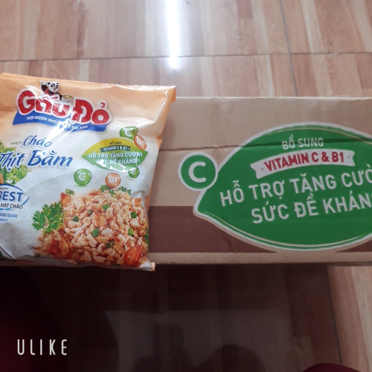 Thùng cháo gấu đỏ thịt bằm(gồm 50 gói)