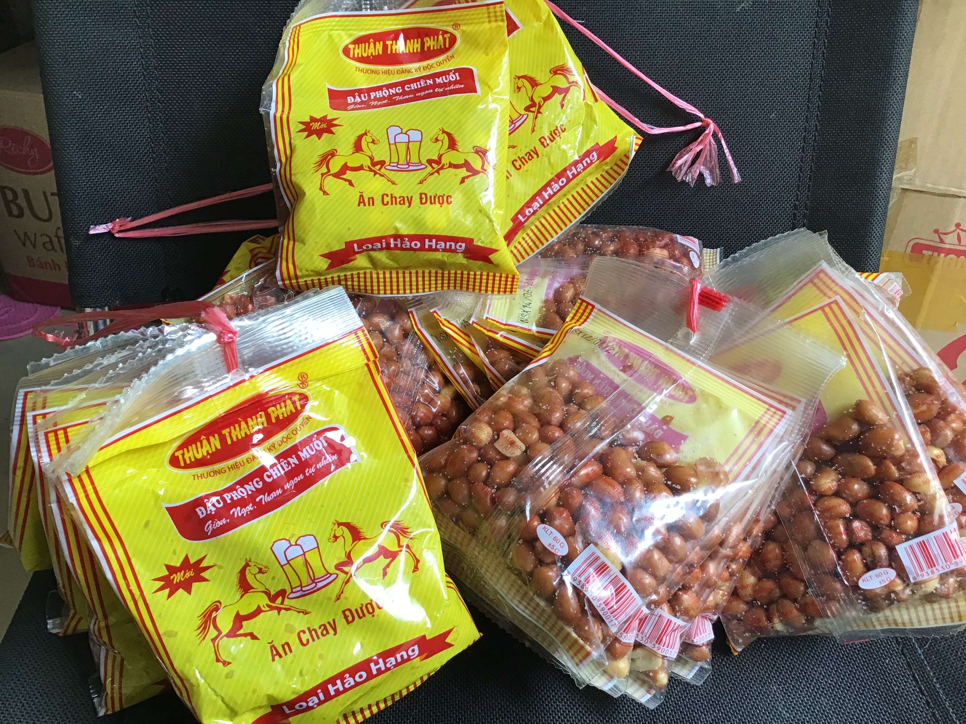 (THƠM NGON) COMBO 10 GÓI/5 GÓI ĐẬU PHỘNG MUỐI  (60gram/gói)